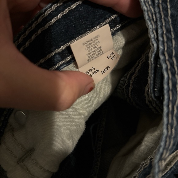 Decree Y2K Heavy Contrast Stitch Jeans Men’s 36x27 Altered Straight Skater Rock - Picture 3 of 5